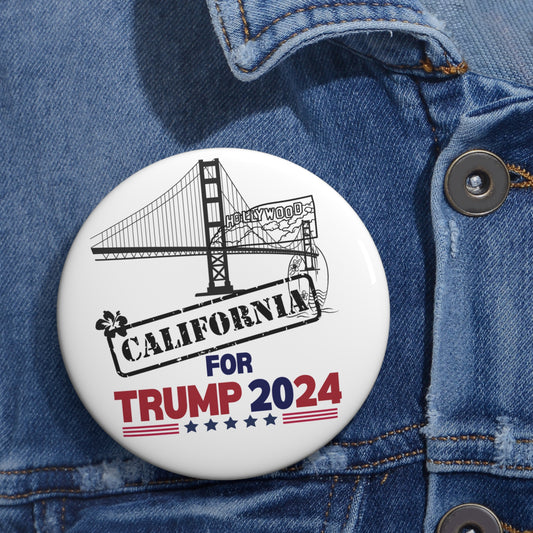 California for Trump Pin Buttons