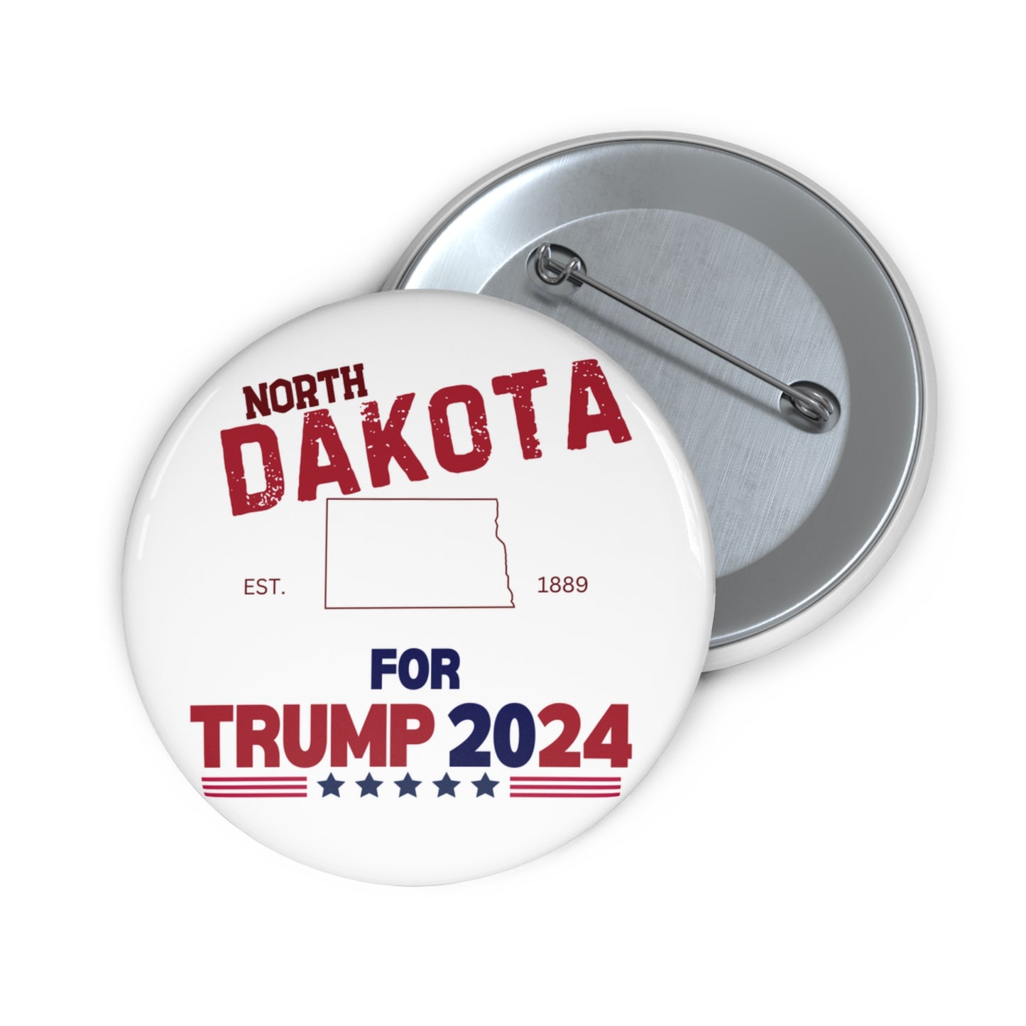 North Dakota for Trump Pin Buttons