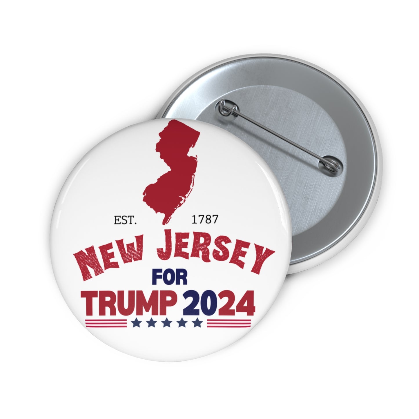 New Jersey for Trump Pin Buttons