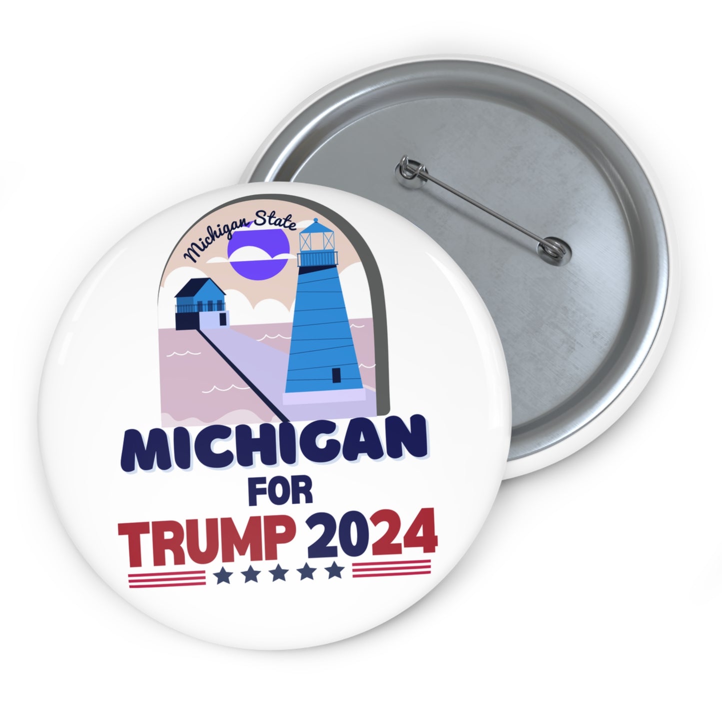 Michigan for Trump Pin Buttons