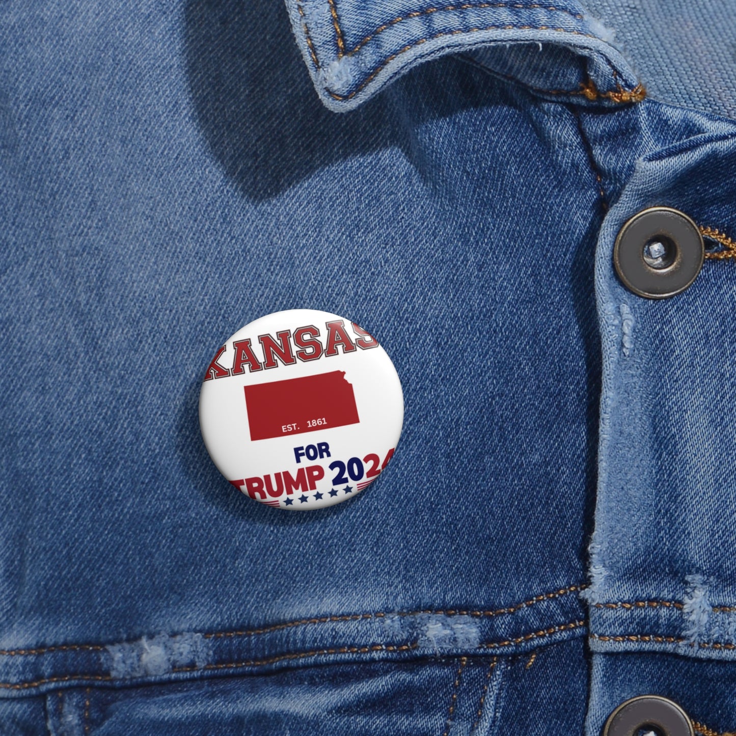 Kansas for Trump Pin Buttons