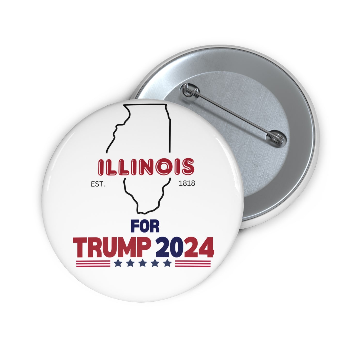 Illinois for Trump Pin Buttons