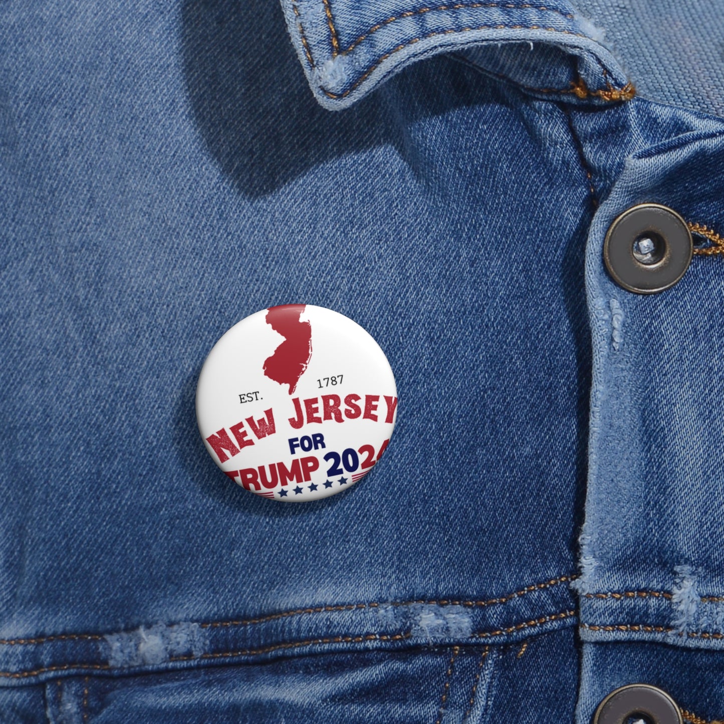 New Jersey for Trump Pin Buttons