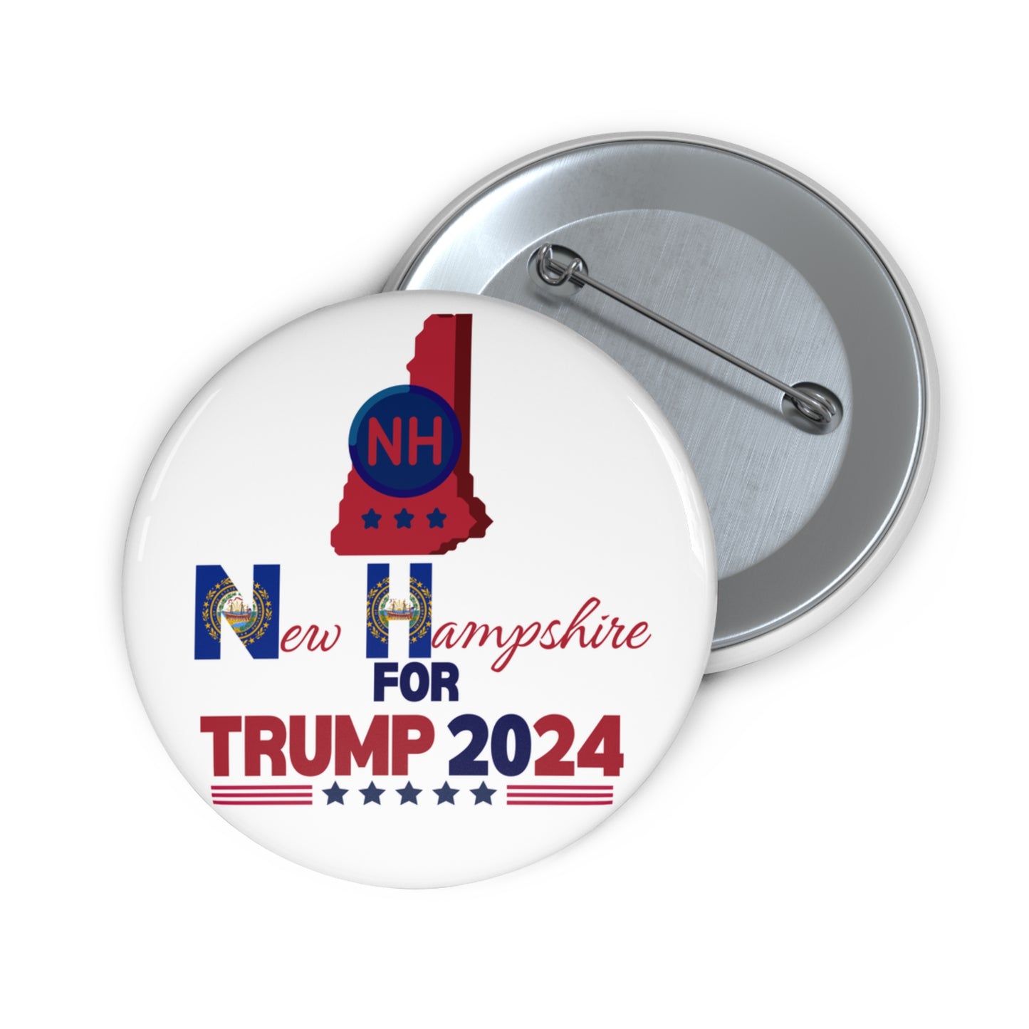 New Hampshire for Trump Pin Buttons