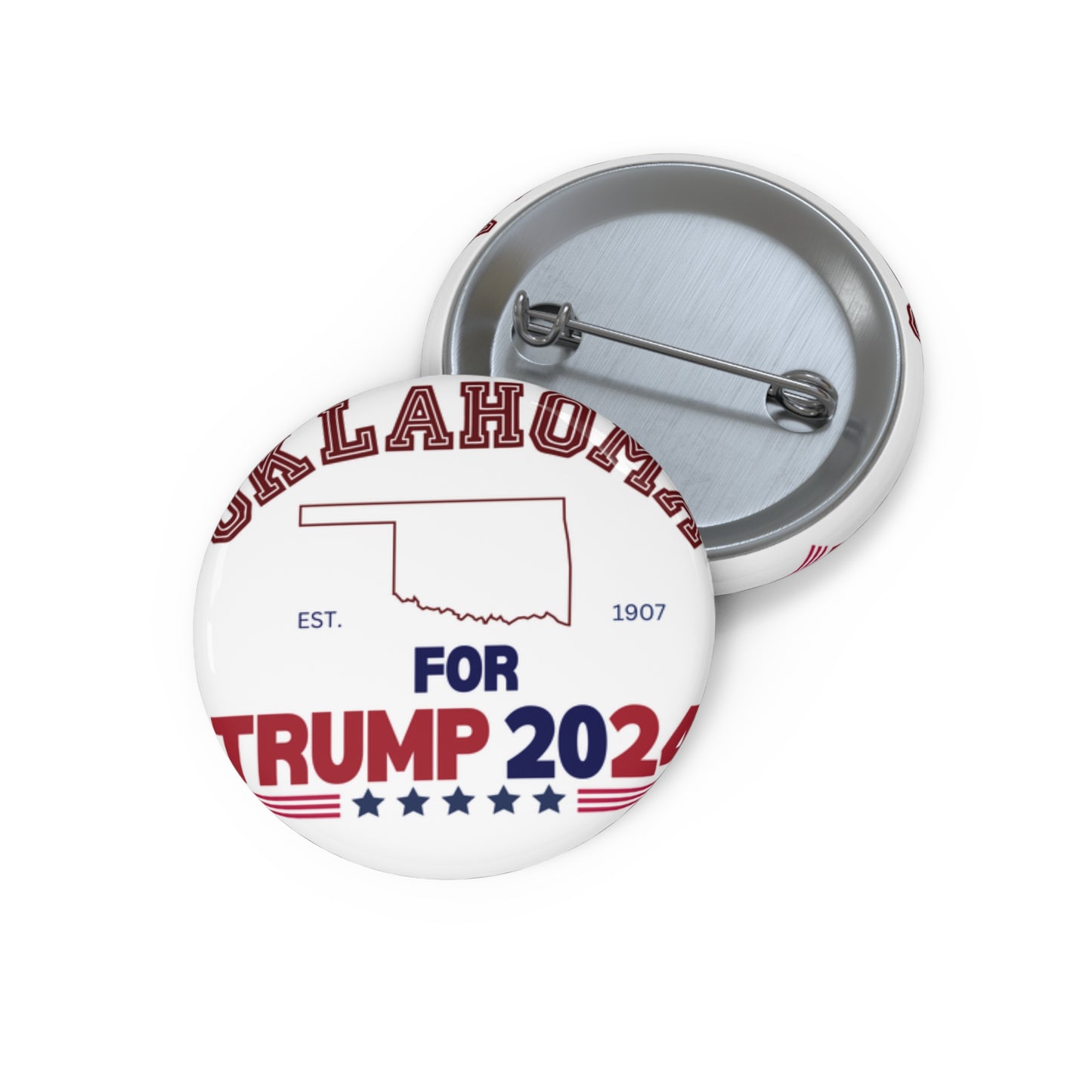 Oklahoma for Trump Pin Buttons