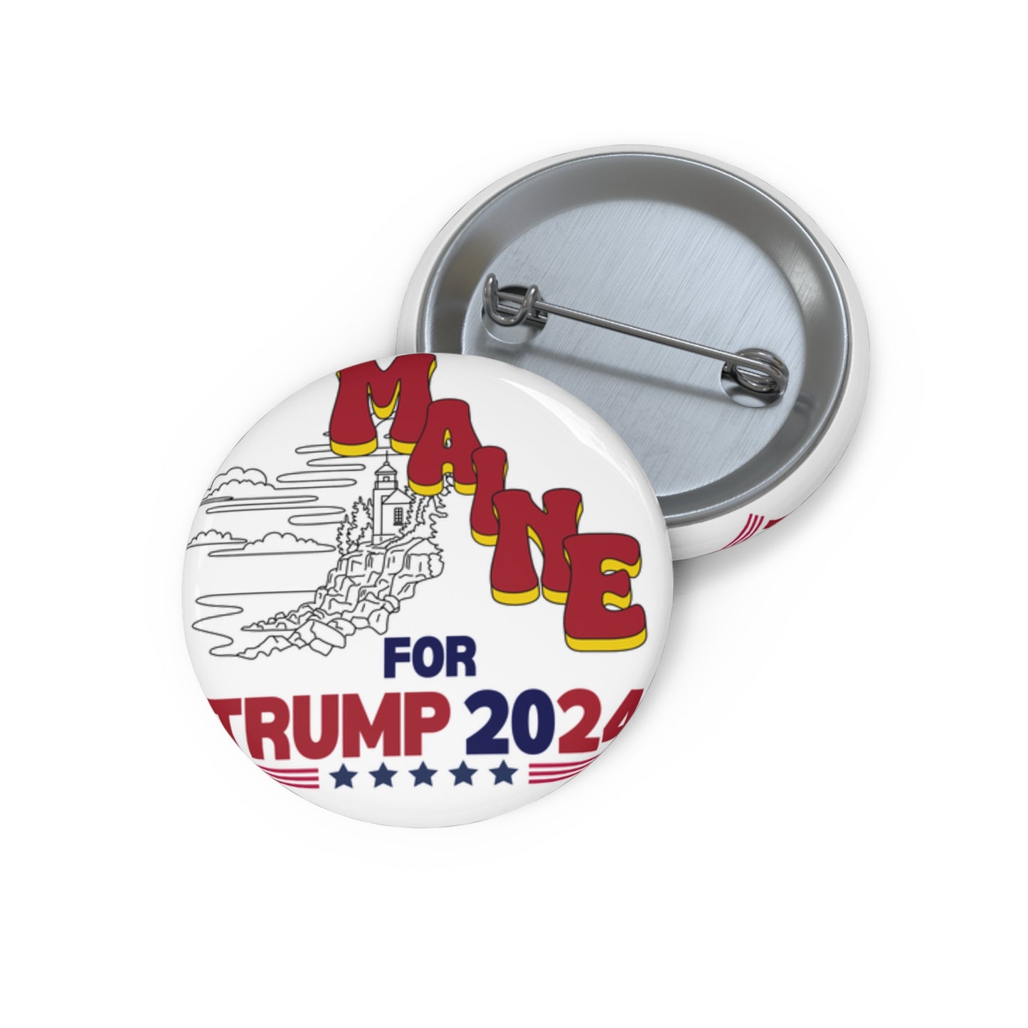 Maine for Trump Pin Buttons