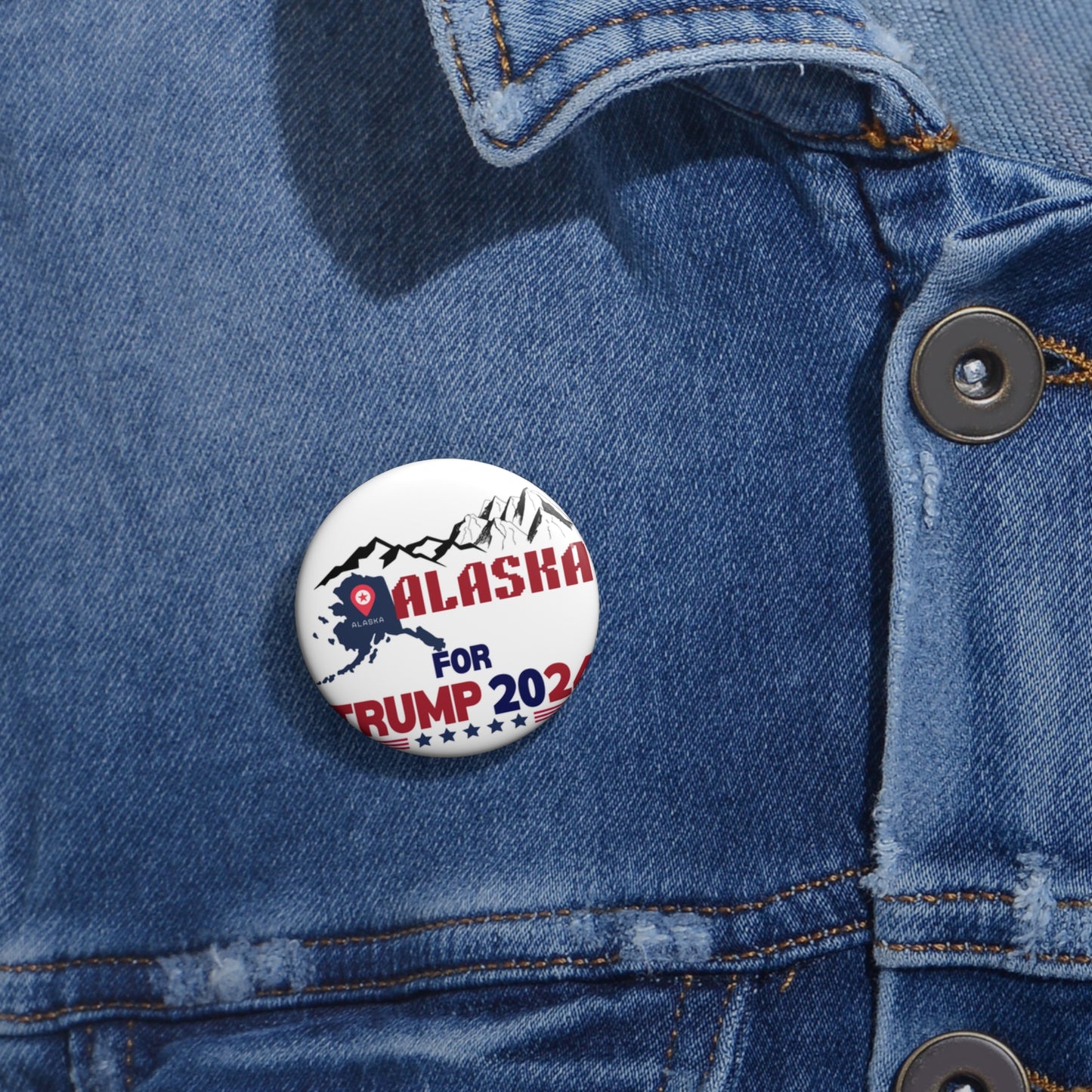 Alaska for Trump Pin Buttons