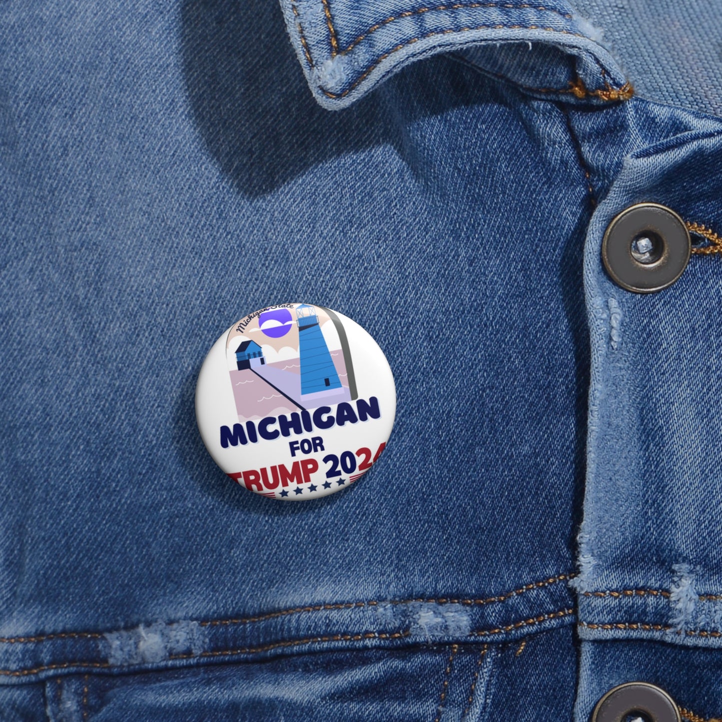 Michigan for Trump Pin Buttons