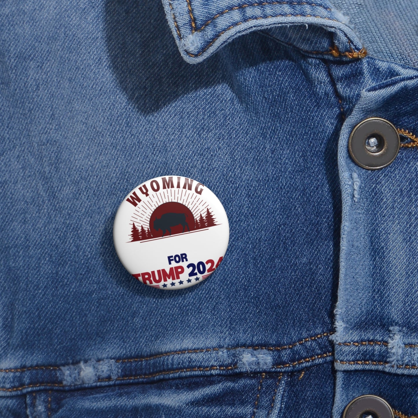 Wyoming for Trump Pin Buttons