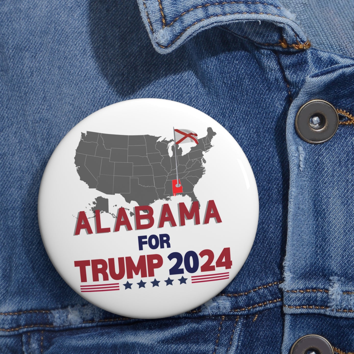 Alabama for Trump Pin Buttons