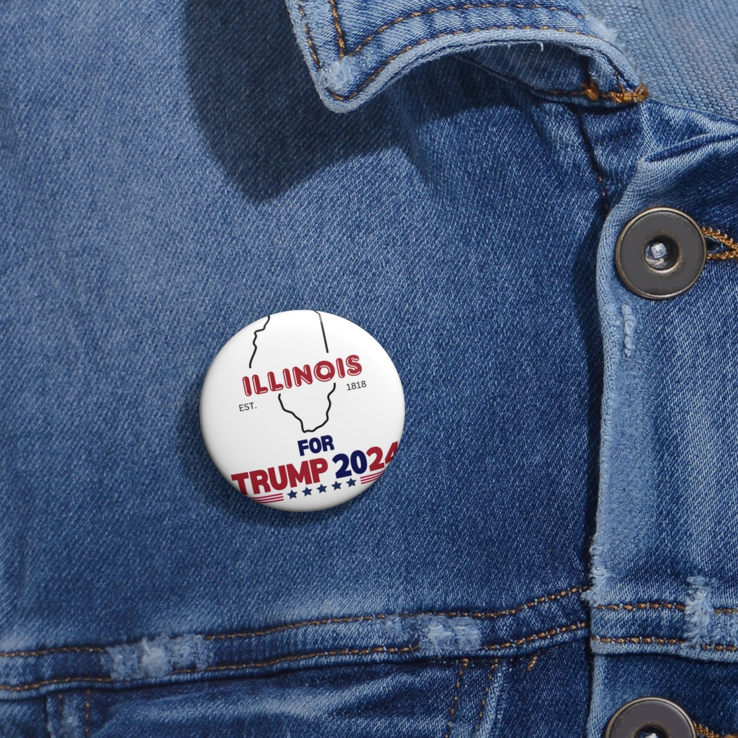 Illinois for Trump Pin Buttons