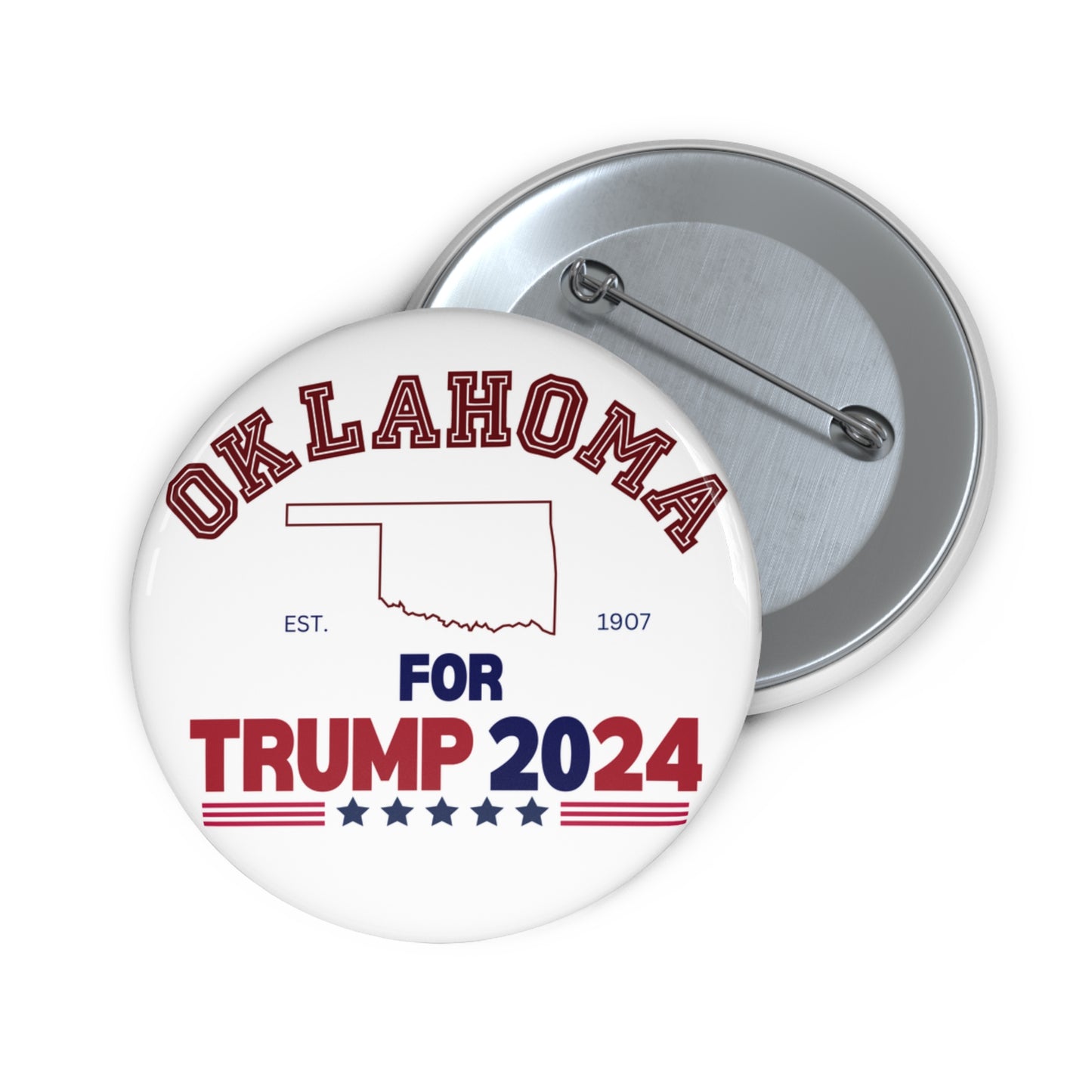 Oklahoma for Trump Pin Buttons