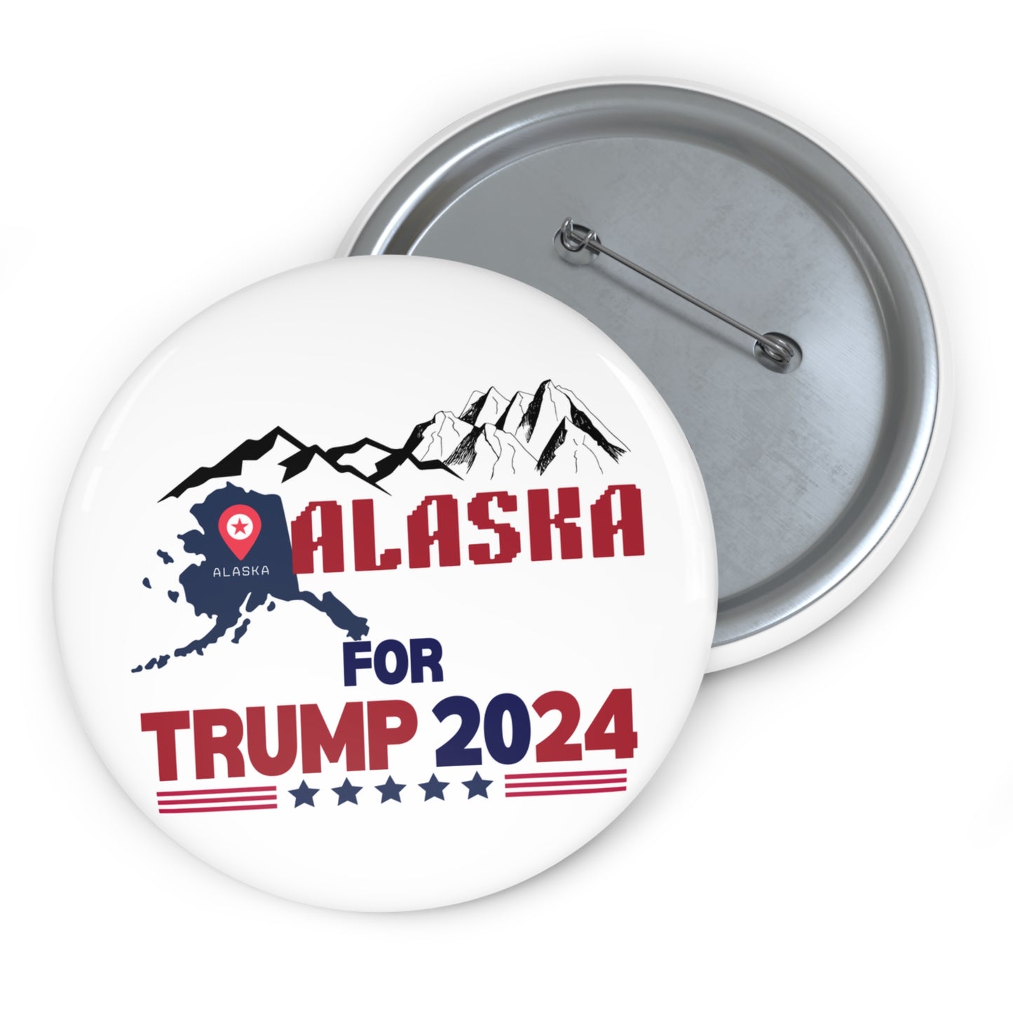 Alaska for Trump Pin Buttons