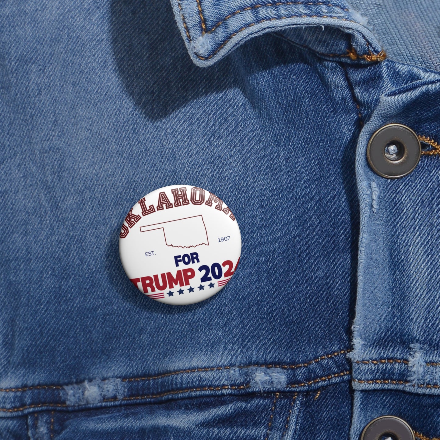 Oklahoma for Trump Pin Buttons